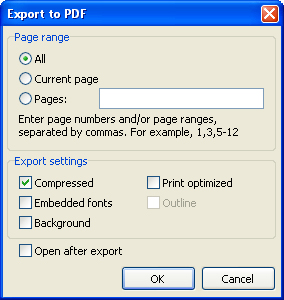 fastreport pdf export font from pdf